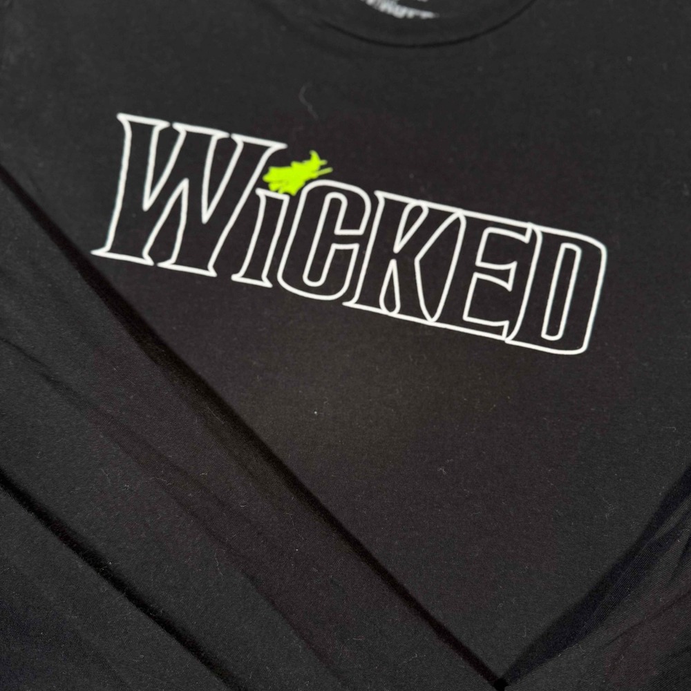 Wicked Musical Broadway Merchandise Long Sleeve Tee Black Small